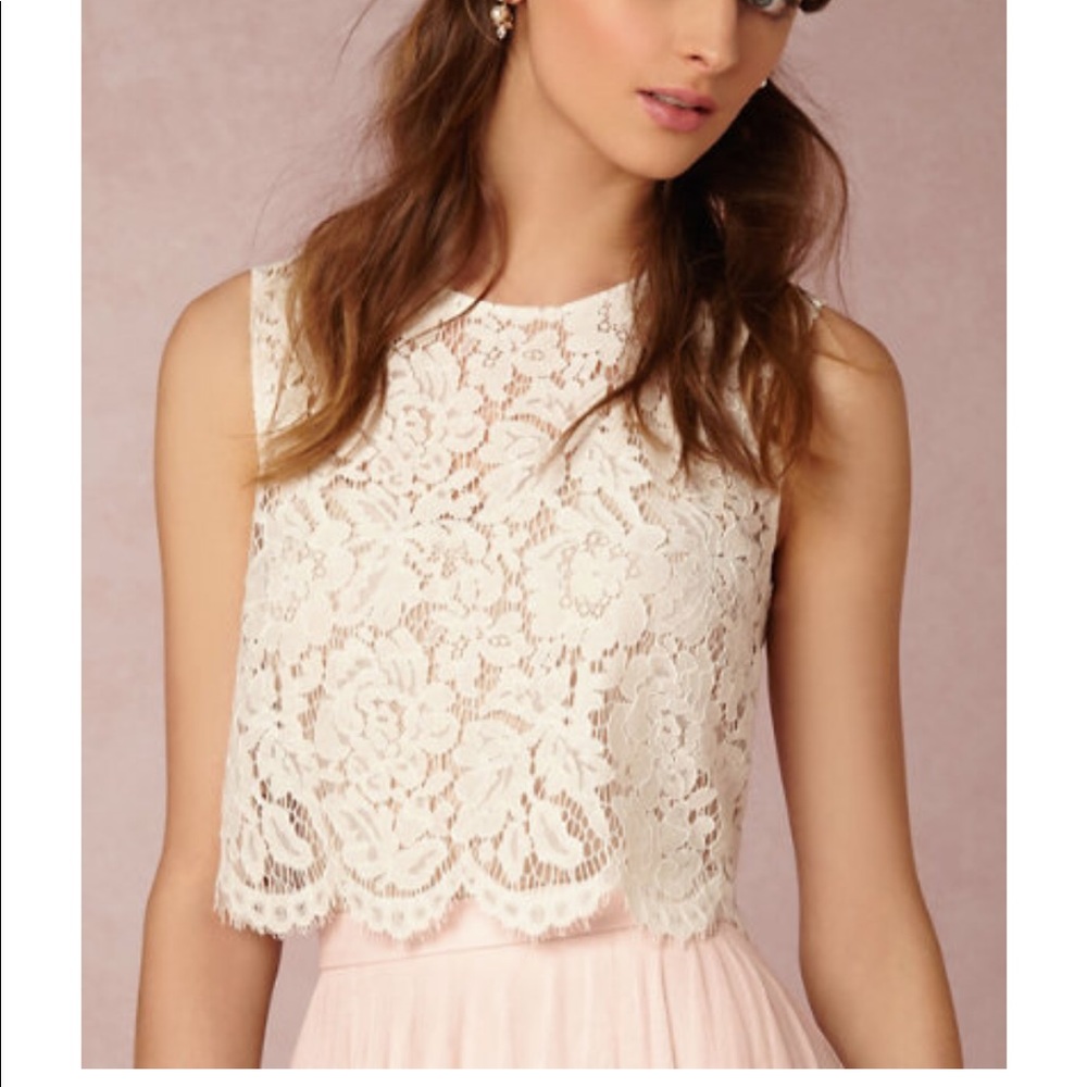 Jenny too collection Cleo lace crop top